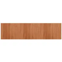vidaXL Tapis rectangulaire marron 80x300 cm bambou