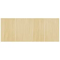 vidaXL Tapis rectangulaire naturel clair 80x200 cm bambou