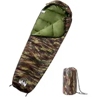 vidaXL Sac de couchage momie pour adultes camping 3 saisons