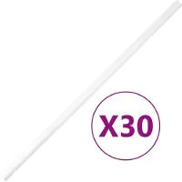 vidaXL Tuyaux d'installation avec clips Ø25 mm 30 m PVC