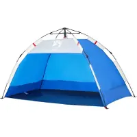 vidaXL Tente de plage 2 personnes bleu azur Quick Release imperméable