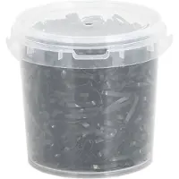 vidaXL Bandes tressées pour chevaux 1500 pcs silicone noir