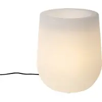 QAZQA Lampadaire d'extérieur intelligent pot de fleurs blanc IP44 avec Wifi A60 - Flowerpot