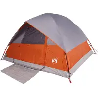 vidaXL Tente de camping dôme 3 personnes orange étanche à l'eau