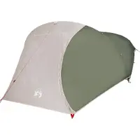 vidaXL Tente de camping dôme 4 personnes Vert Étanche