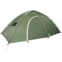 vidaXL Tente de camping 8 personnes Vert Étanche
