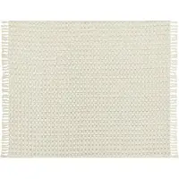 Beliani Couvre-Lits Bere Coton 220 X 240 Cm Blanc Cassé