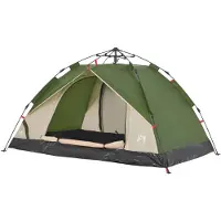 vidaXL Tente de camping dôme 3 personnes Vert Quick Release