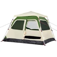 vidaXL Tente de camping dôme 4 personnes Vert Quick Release