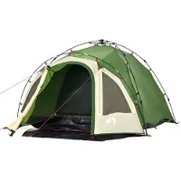 vidaXL Tente de camping dôme 3 personnes Vert Quick Release