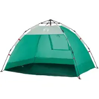 vidaXL Tente de plage 2 personnes vert mer Quick Release étanche à l'eau
