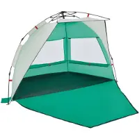 vidaXL Tente de plage 2 personnes vert mer Quick Release étanche à l'eau