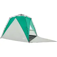 vidaXL Tente de plage 4 personnes vert mer Quick Release étanche à l'eau