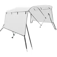 vidaXL 3-Bow Bimini-Top avec panneaux latéraux 183x(185-198)x137 cm