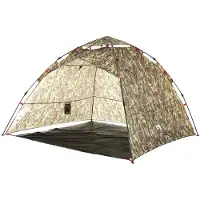 vidaXL Tente de pêche 4 personnes camouflage Quick Release