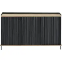 Muuto Enfold Buffet 148 x 45 x H 85 cm | Anthracite Black | Oak