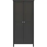 Ebuy24 Tromsø armoire de rangement 2 portes couleur café.