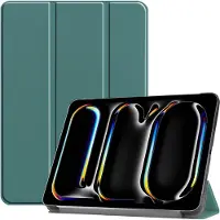 IMoshion Coque tablette Trifold Apple iPad Pro 11 (2025) M5 / (2024) M4 - Vert foncé
