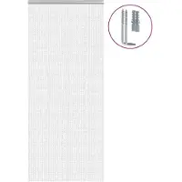 vidaXL Rideau de porte en chaîne 90x200 cm aluminium