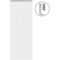 vidaXL Rideau de porte en chaînes 80x212 cm aluminium