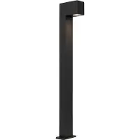 QAZQA Lampadaire d'extérieur industriel noir 80 cm IP44 - Baleno