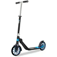 Beeper - Trottinette ado & Adulte Roues 8'' Suspension Avant City Scoot avec ou sans Frein Avant - avec Frein Avant, Couleur - Noir