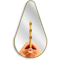Seletti Gold Frame Pear Miroir Drill