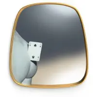 Seletti Gold Frame 59 cm Miroir Two of Spades