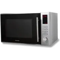 Inventum MN305C - Micro-ondes combiné en pose libre - Four à air chaud - Gril - 30 litres - 900 watts - 10 programmes de cuisson - inox/noir