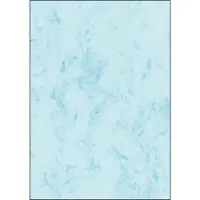 Sigel - papier marbré, A4, 90 g/m2, papier fin, bleu, 100f