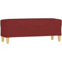 vidaXL Banc Rouge bordeaux 100x35x41 cm Tissu