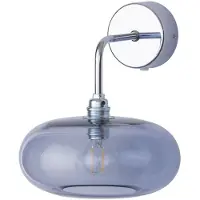 Ebb & Flow Horizon Applique Murale Shiny Silver | Deep Blue E14IP20