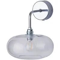 Ebb & Flow Horizon Applique Murale Shiny Silver | Clear E14IP20