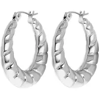 Lucardi Boucles d'oreilles argent