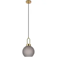 You do it Lampe pendante Luton Ø20 cm - verre fumé