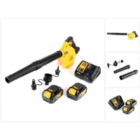 DeWalt DCV 100 M2 Souffleur / Souffleuse à feuilles 18 V + 2 x DCB 182 batterie 4,0 Ah + chargeur DCB 115