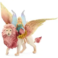 Schleich bayala 70714 Elfe auf geflügeltem Löwe 70714