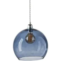 Ebb & Flow Rowan Suspension Deep blue | Silver | Ø 28 cm E27IP20