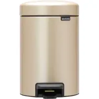 Brabantia NewIcon Poubelle à Pédale 3 Litres Metallic Gold