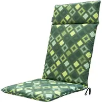 Madison Coussin de Chaise Extérieure Madison Grids Green (Dossier Haut)