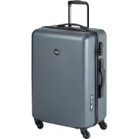 Princess Traveller Prinzessinreisende PT01 -Skala - Reisekoffer mit integrierten Skalen - Platin -Marine - M - 66 cm, Bleu, (65 l)