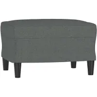 vidaXL Repose-pied Gris foncé 60x50x41 cm Tissu