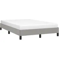 vidaXL Cadre de lit sans matelas gris clair 120x200 cm Tissu