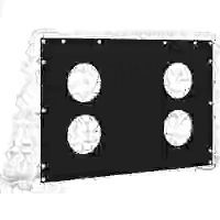vidaXL But de football avec paroi de but acier 184x61x122 cm