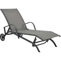 vidaXL Bain de soleil acier et textilène