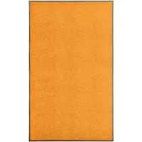 vidaXL Paillasson lavable Orange 90x150 cm