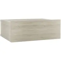 vidaXL Table de chevet flottante Chêne sonoma Bois d'ingénierie