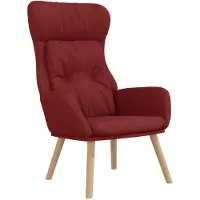 vidaXL Chaise de relaxation Rouge bordeaux Tissu