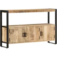vidaXL Armoire d'appoint 120x30x75 cm bois massif mangue