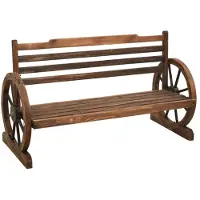 vidaXL Banc de jardin 112 cm bois massif sapin